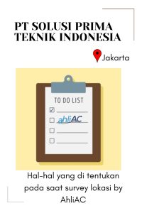 Hal-hal yang di tentukan pada saat survey lokasi