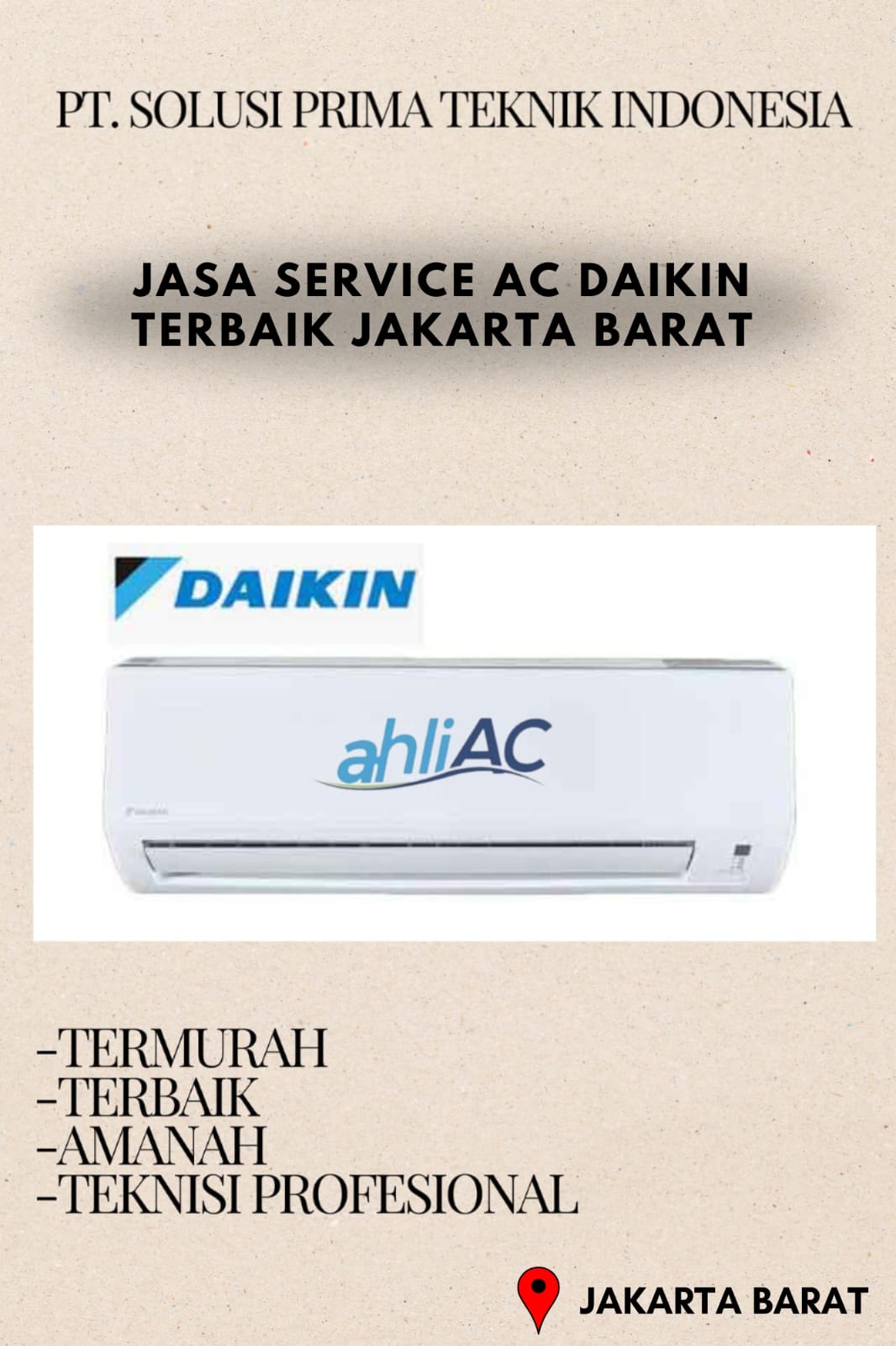 Jasa Service AC Daikin Jakarta Barat