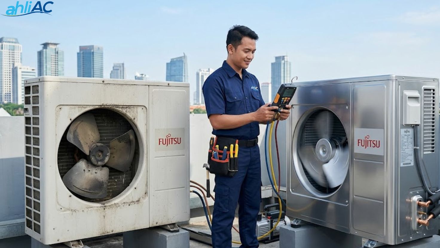 Jasa Service AC Fujitsu Jakarta Terbaik