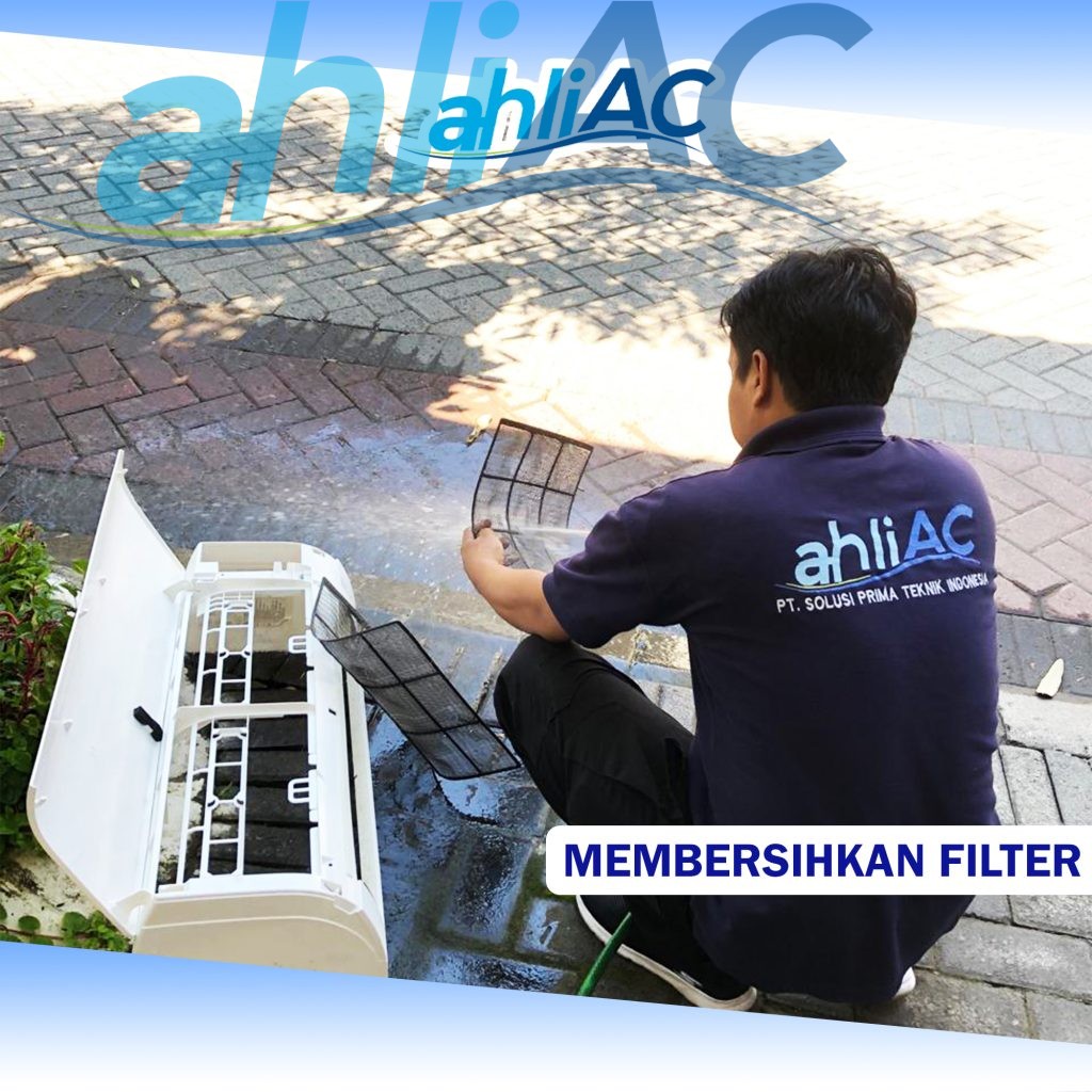 Cara Service AC Panasonic dengan Membersihkan Filter