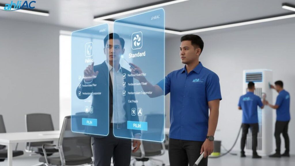 Memilih jasa cuci AC Floor Standing