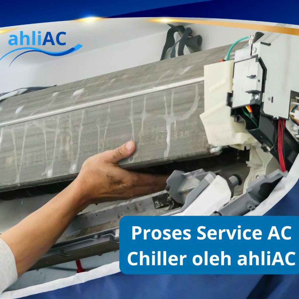 Proses Service AC Chiller oleh ahliAC