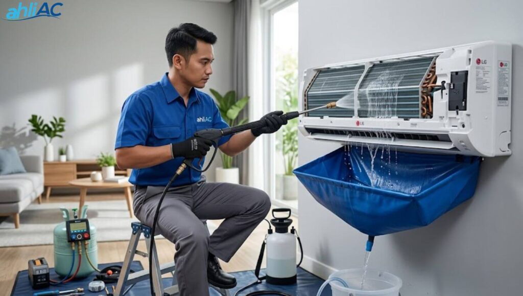 pengukuran static pressure hvac filter mampet Penggunaan alat ukur tekanan statis untuk mendeteksi penurunan aliran udara akibat filter HEPA yang rusak atau tersumbat.