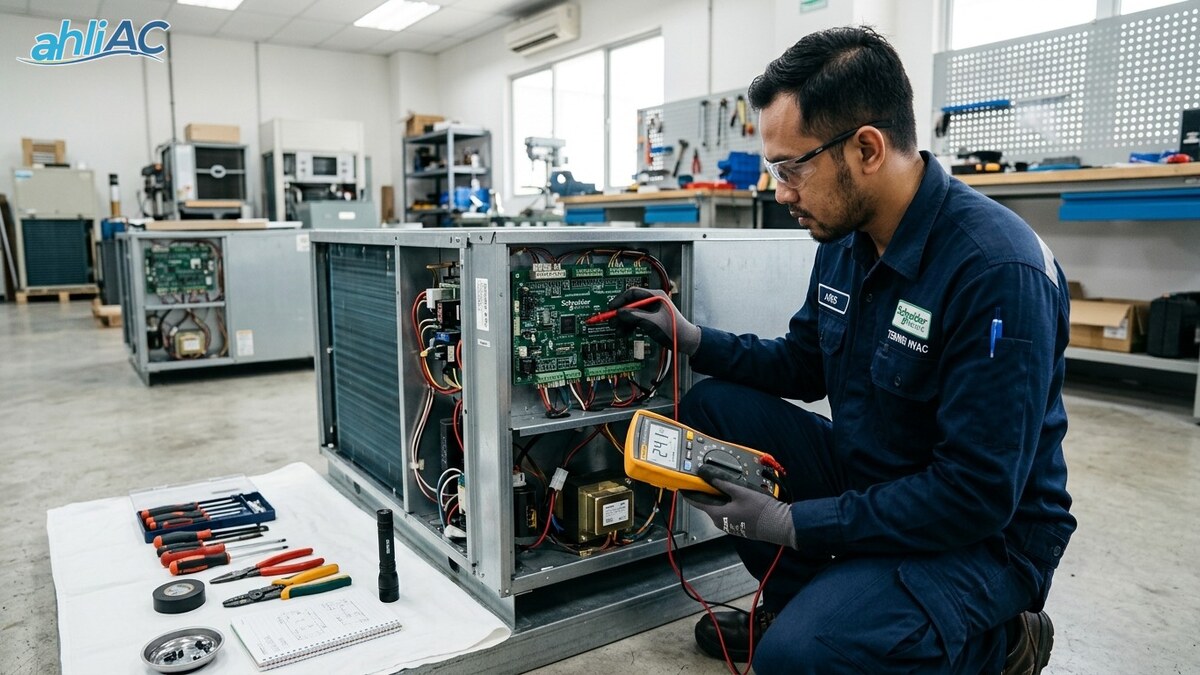 Cara Maintenance Panel HVAC Schneider & DDC Controller