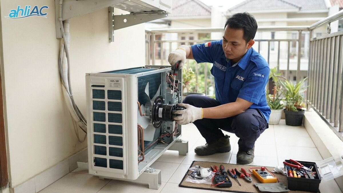 panduan ganti motor fan outdoor aux perawatannya Panduan Ganti Motor Fan Outdoor AUX & Perawatannya