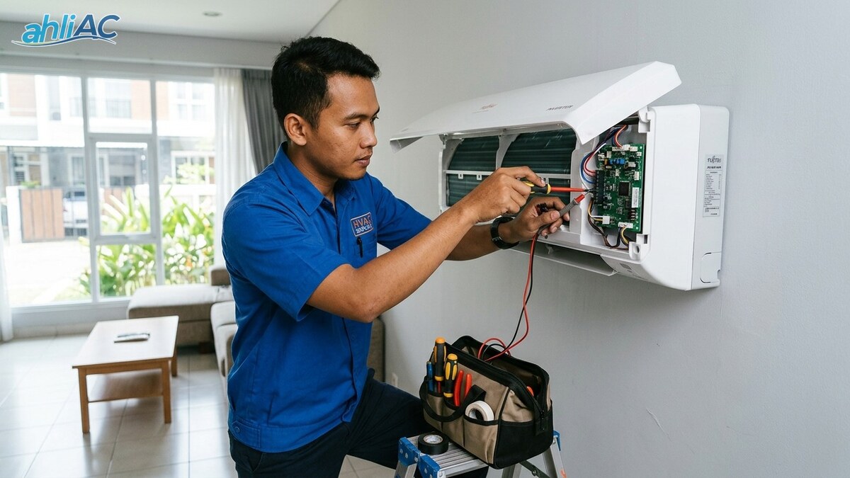 PCB AC Fujitsu Inverter Rusak? Gejala & Solusi